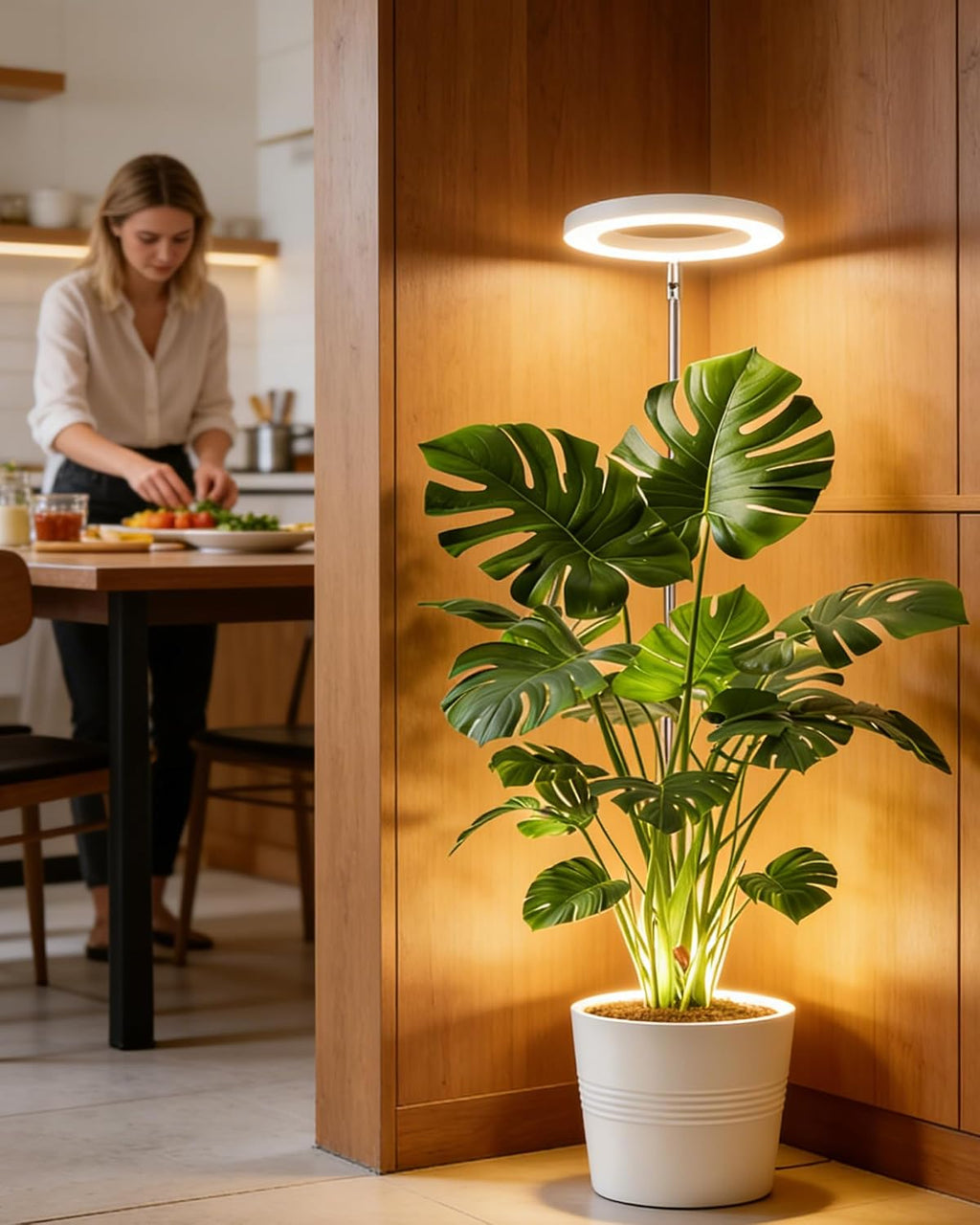 Plant Grow Light,yadoker LED Growing Light Full Spectrum for Indoor Plants,Height Adjustable, Automatic Timer, 5V Low