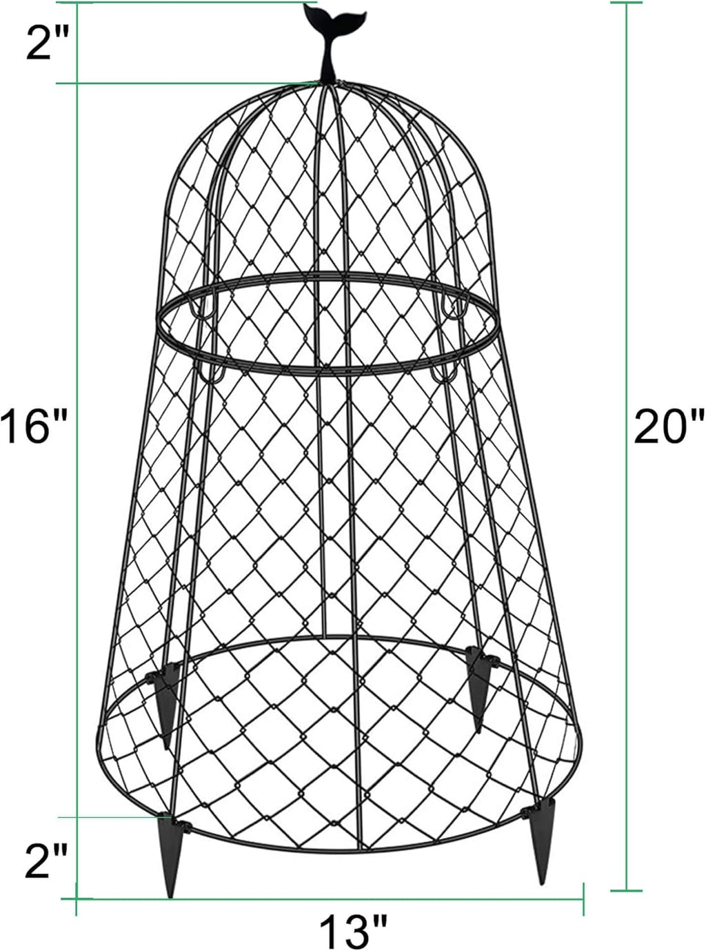 6 Packs Garden Cloches for Plants, Plant Protectors from Animals, Chicken Wire Cloche, Plant Cloche and Cage