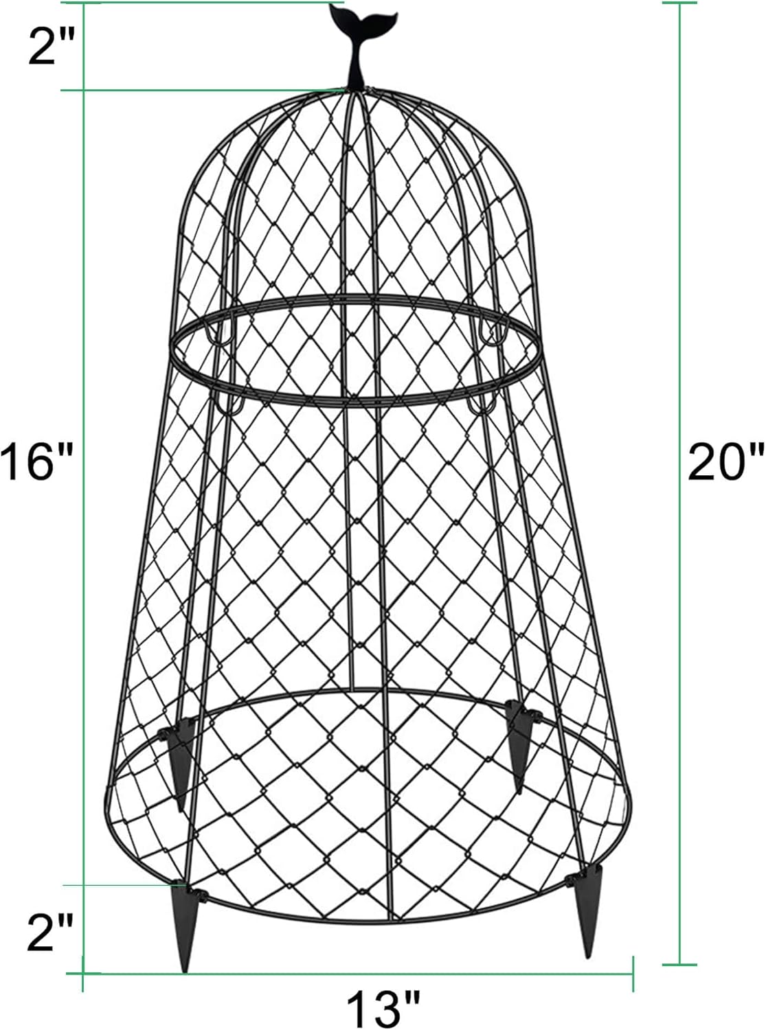 6 Packs Garden Cloches for Plants, Plant Protectors from Animals, Chicken Wire Cloche, Plant Cloche and Cage