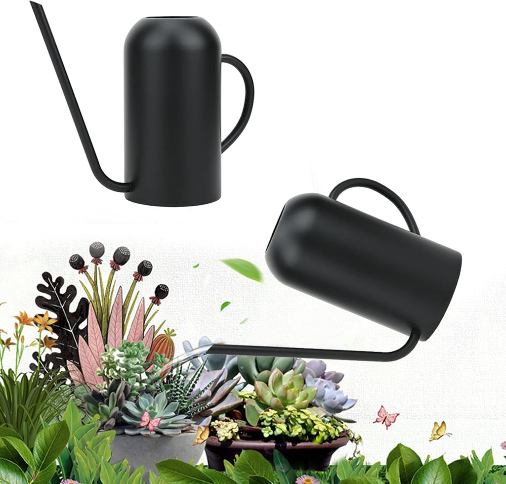 Long Spout Watering Can, 1.5L/50oz Stainless Steel Sprinkling Can Pot for Indoor Plants House Plants Flower Watering