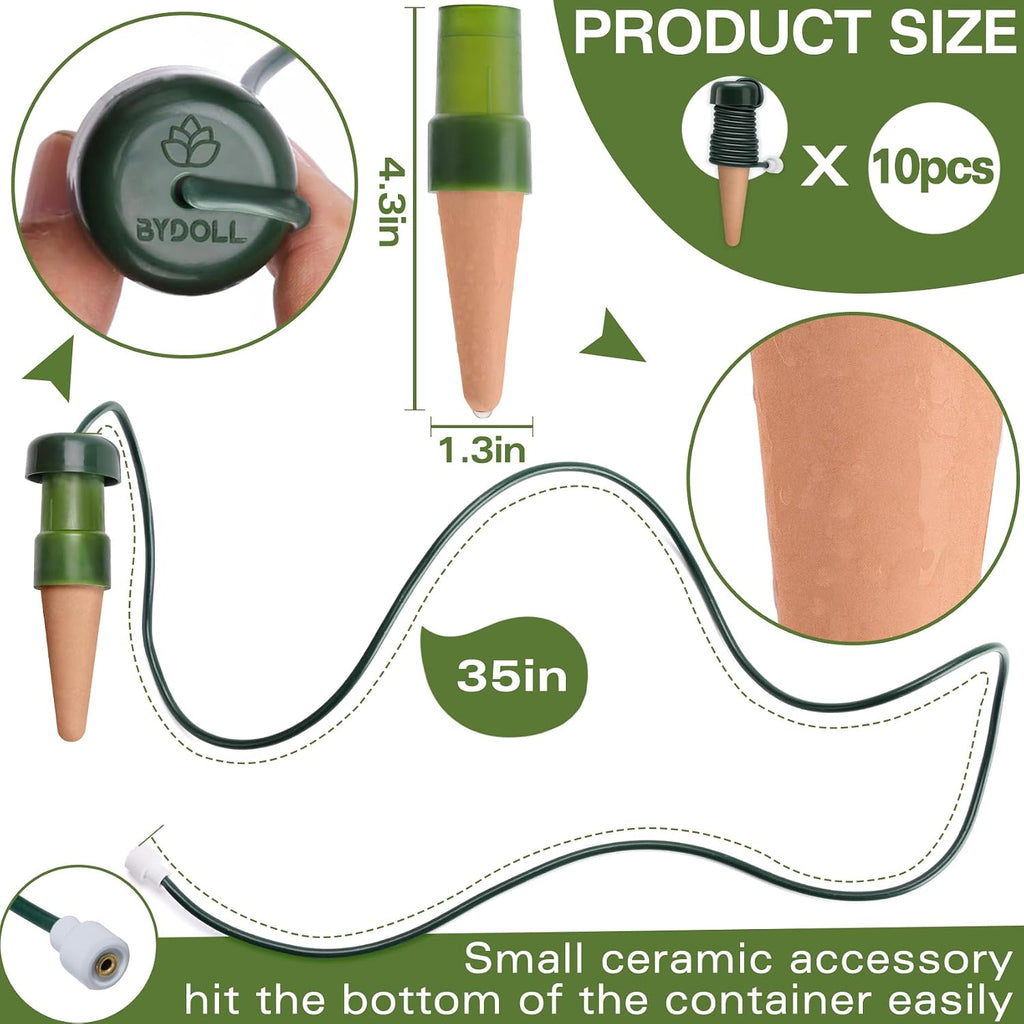 BYDOLL Plant Self-Watering Stakes Automatic Plant Dripper Watering Spikes for Indoor Outdoor Bonsai,Houseplant Insert