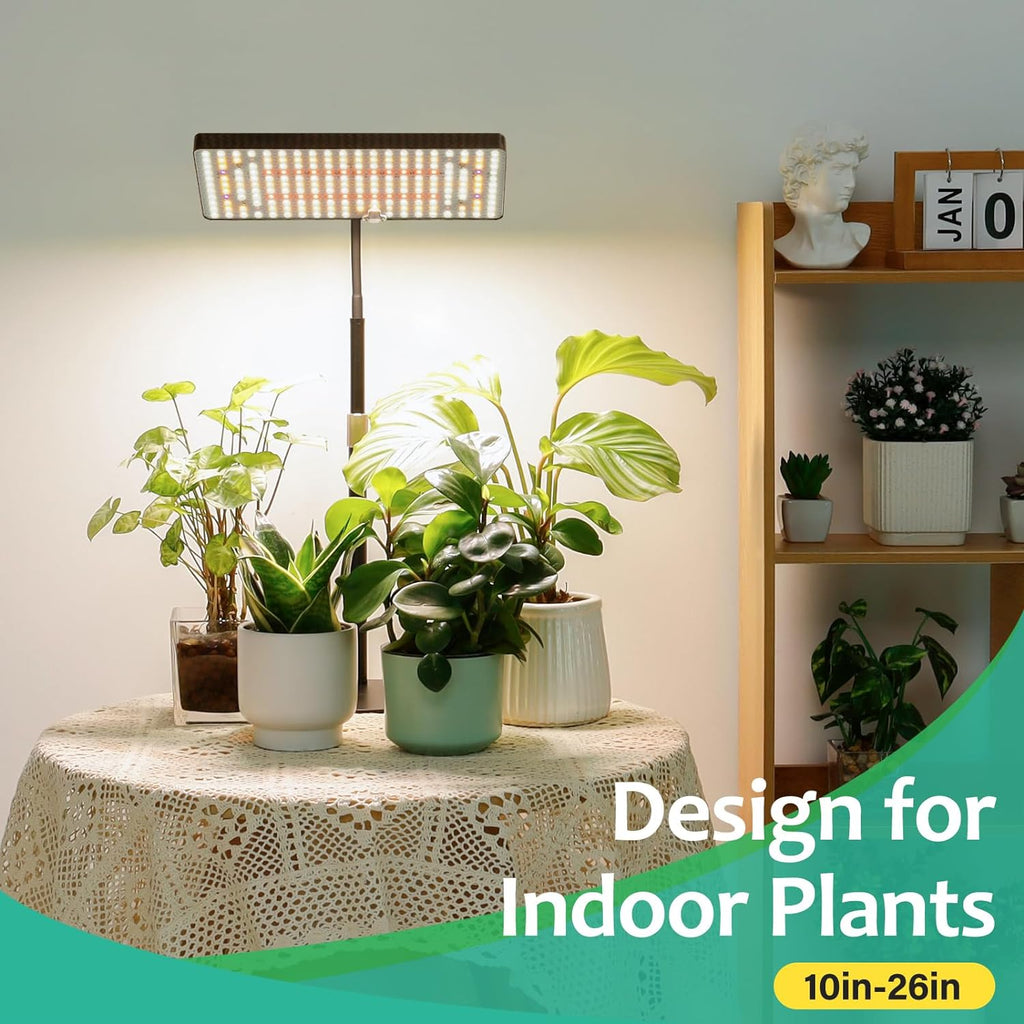 LBW Desk Grow Light, 214 LEDs Full Spectrum Plant Light for Indoor Plants | Desktop Grow Lamp with 4/8/12H Timer