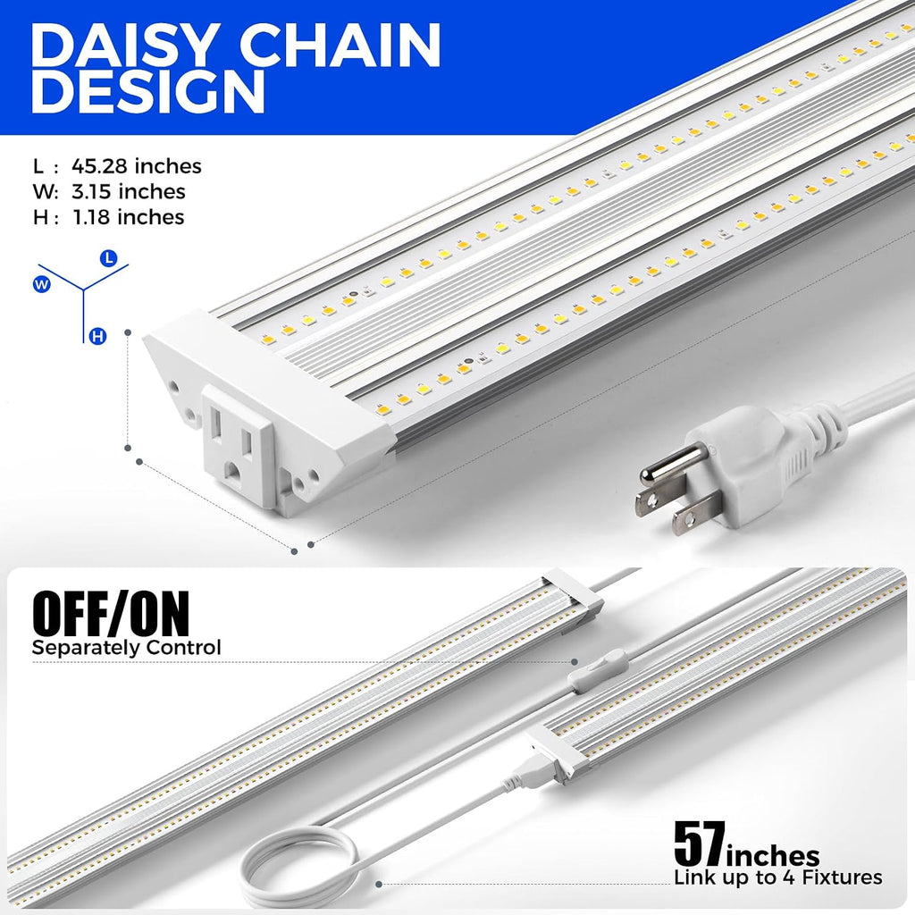 Barrina TX72 4FT LED Grow Light, 72W(500W Equivalent), Full Spectrum 1 Pack | Full Spectrum with 660nm IR LED, High