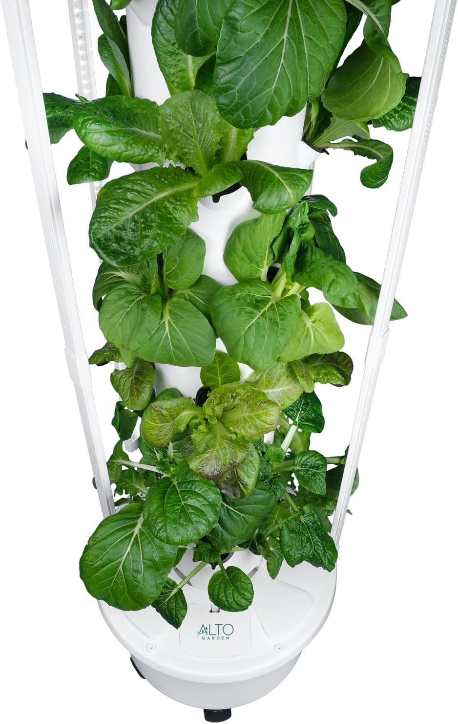 GX Hydroponic Tower | Vertical Planter Tower | Hydroponics Growing System Kit | Food Grade with 24 Net Pots (with LED