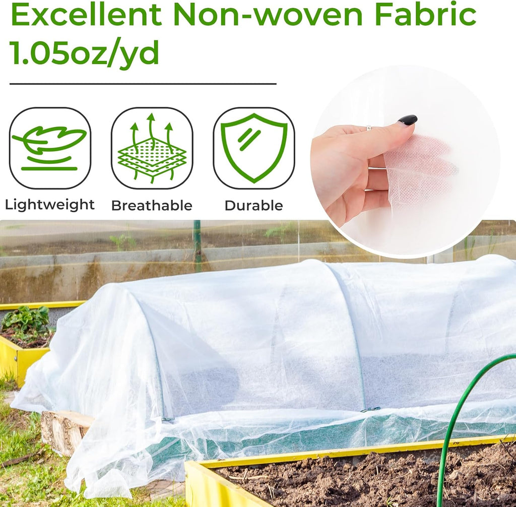 Covers Freeze Protection, Cookmaster 10x50FT Frost Cloth Plant Freeze Protection, Garden Floating Row Covers for Raised