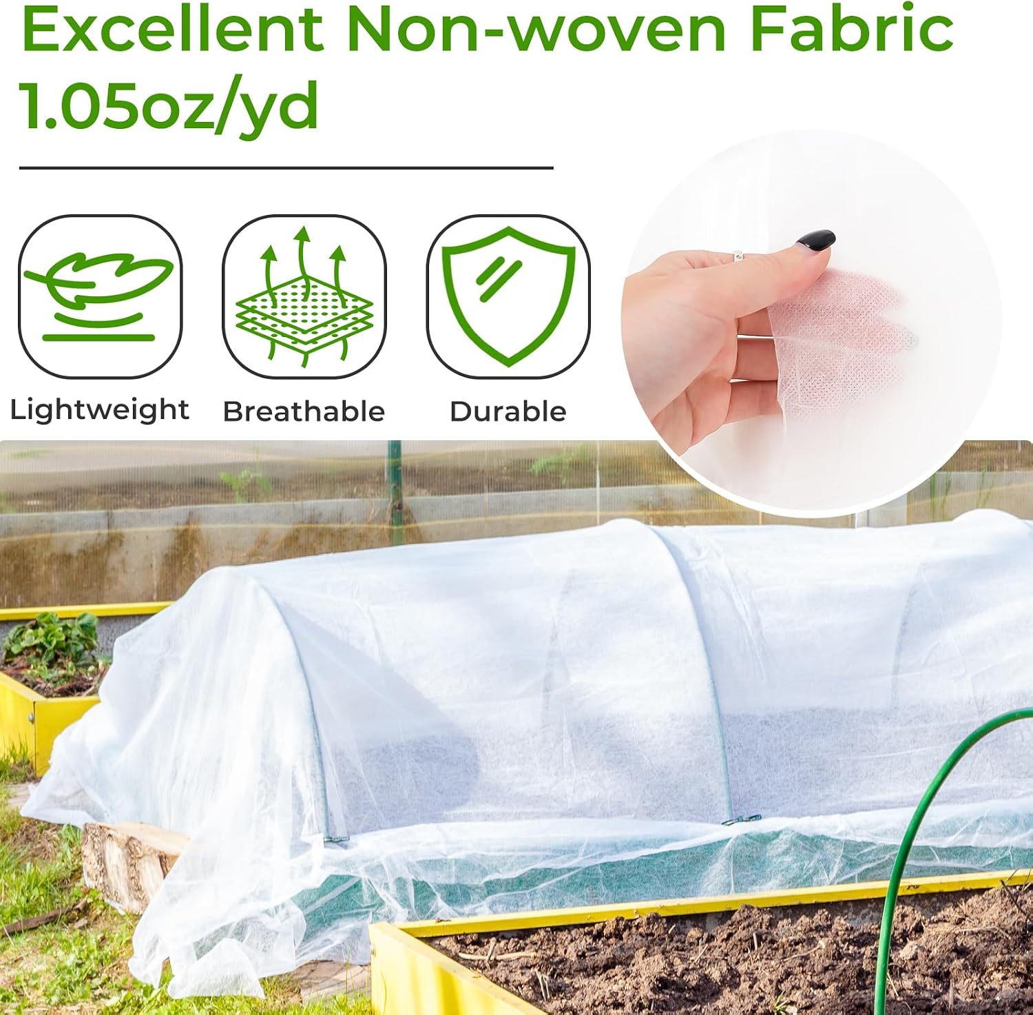 Covers Freeze Protection, Cookmaster 10x50FT Frost Cloth Plant Freeze Protection, Garden Floating Row Covers for Raised