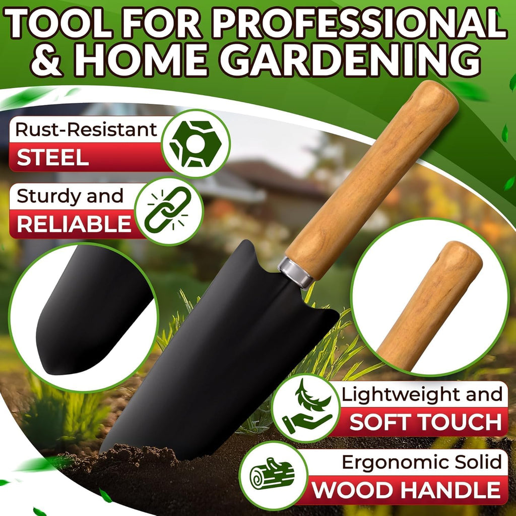 10 Pcs Gardening Tool Set for Women, Rust-Resistant Steel, Tote Bag | Garden Tools Set for Plant Care, Digging