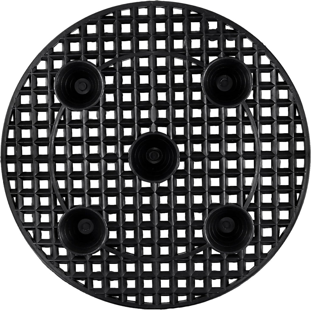 20 PCS 12 Inch Black Plant Level Pot Elevator, Plastic Plant Risers, Round Flower Pot Holder for Indoor Outdoor Gardens