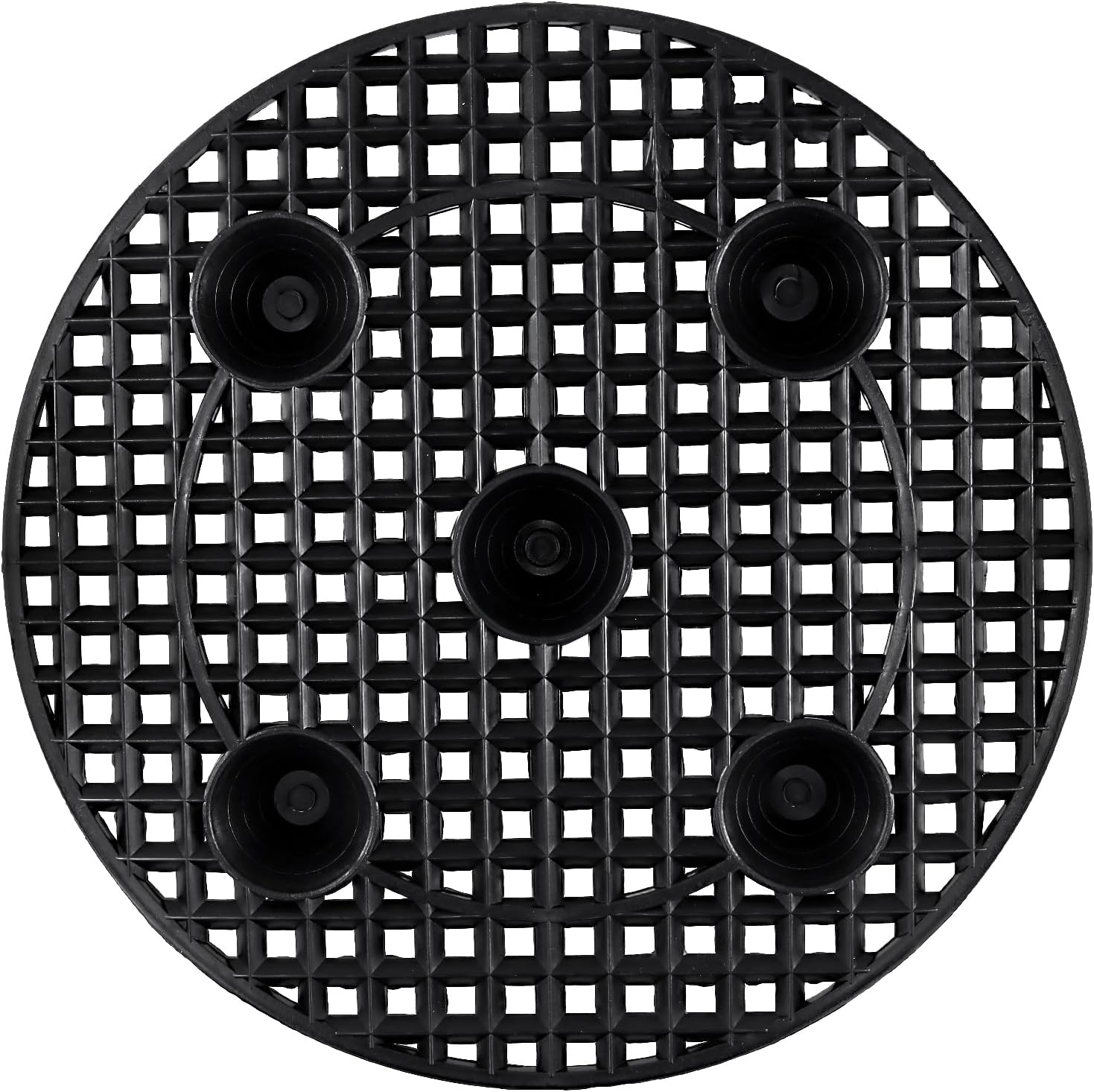 20 PCS 12 Inch Black Plant Level Pot Elevator, Plastic Plant Risers, Round Flower Pot Holder for Indoor Outdoor Gardens
