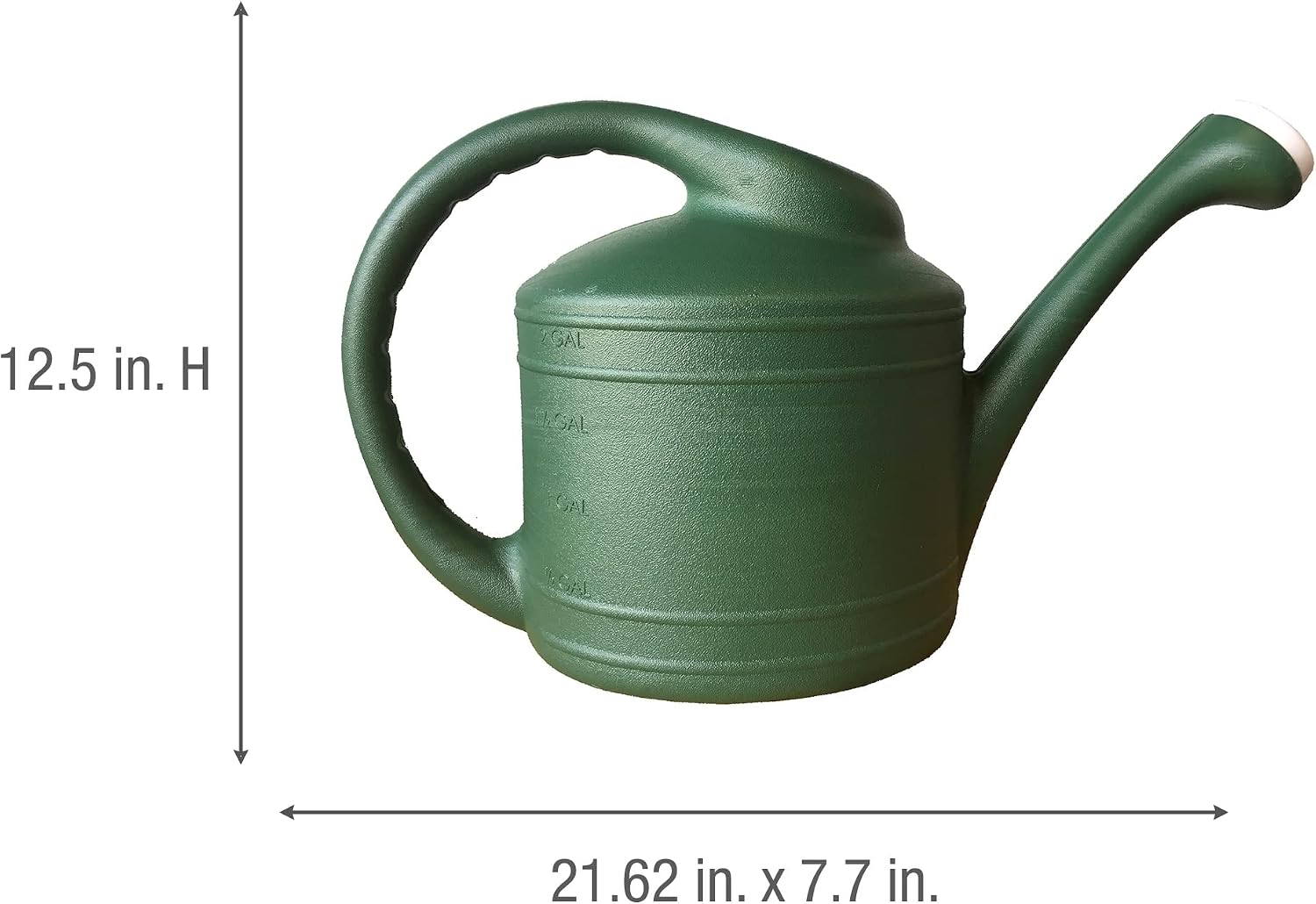 Southern Patio Large 2 Gallon Plastic Rainfall Garden Plant Watering Can, Green
