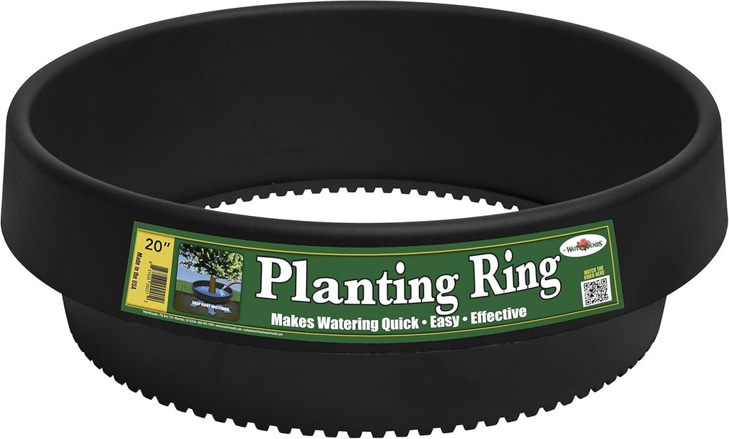 3-Pack 20-inch Rose & Shrub Planting Rings – Deep Watering Basin & Edging.