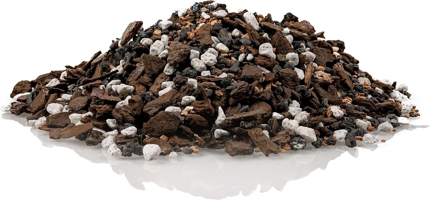 Premium Bonsai Soil All Purpose Fast Draining Mix - Pumice, Lava, Calcined Clay and Pine Bark Potting Pre Mixed Bonsai