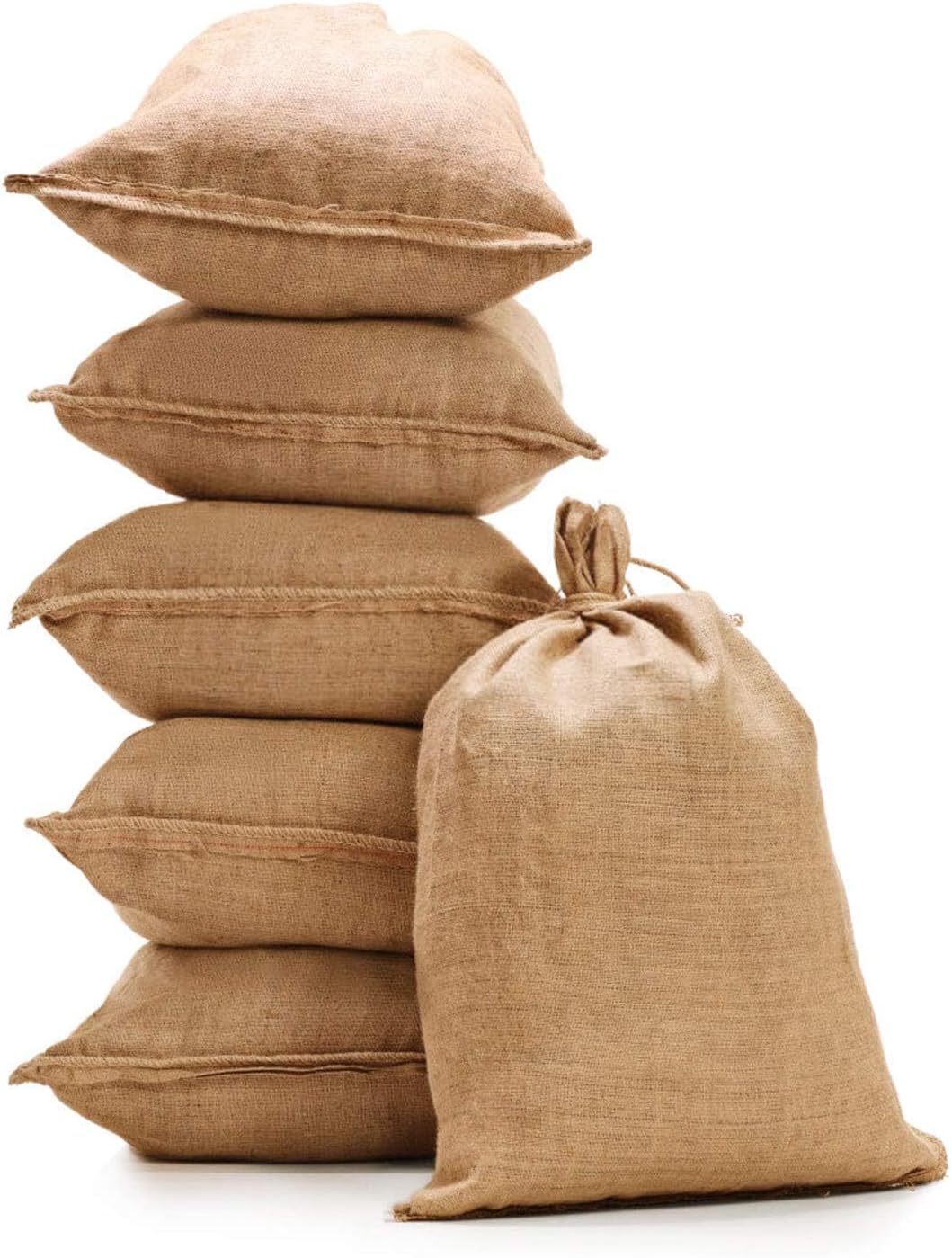 KEILEOHO 4 Pack 40 X 24 Inch Burlap Bags, Large Burlap Sacks for Gardening, Planting, Potato Sack Race Bags for