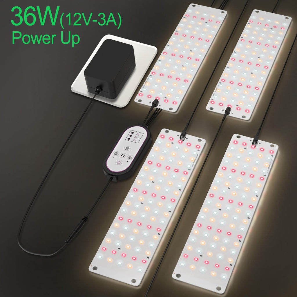 TONYFUL Grow Lights for Indoor Plants, 40W LEDs Plant Lights for Indoor Growing, 360 LEDs Full Spectrum Grow Lights for