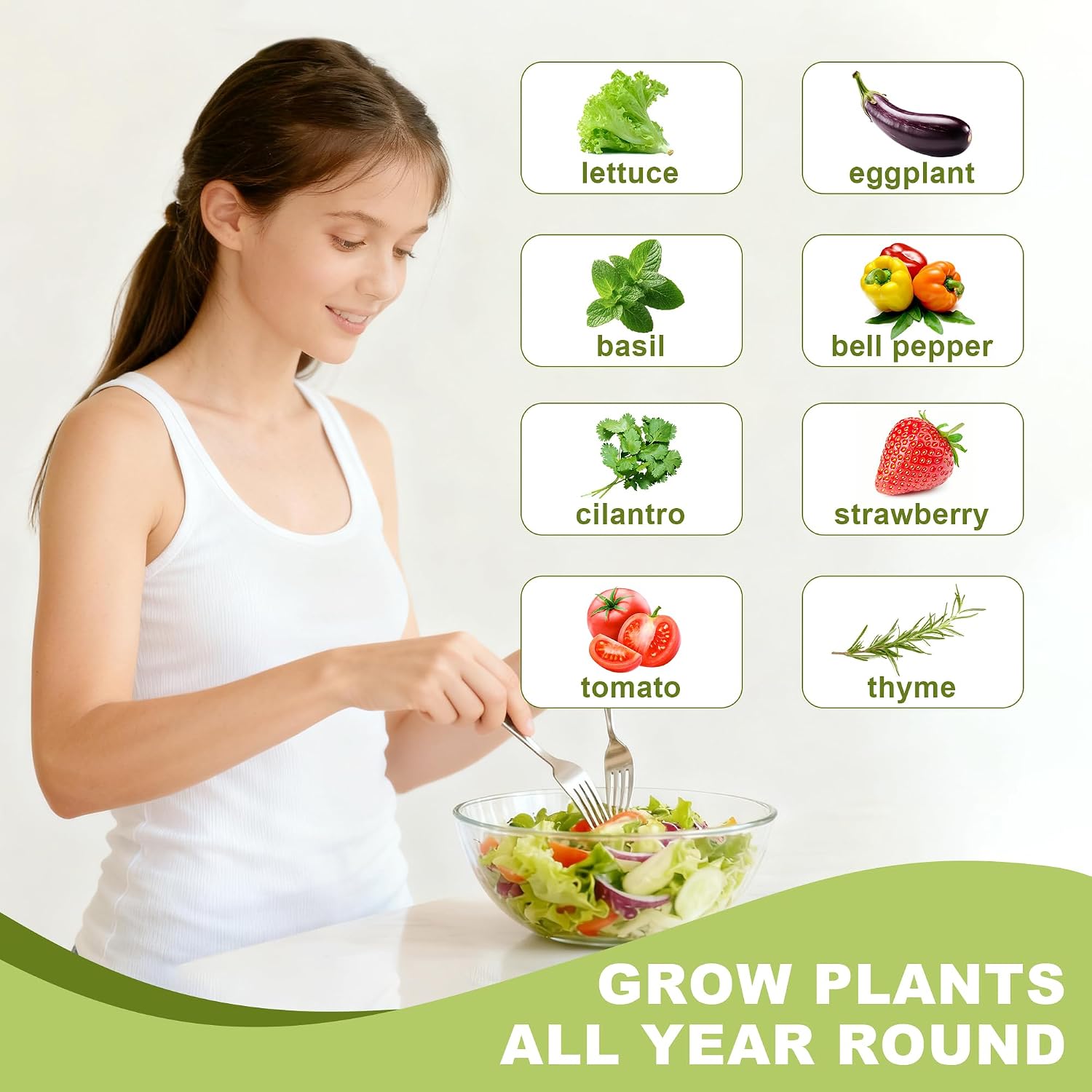 Vertical Hydroponic Growing System – Indoor & Outdoor Herb Garden Tower, 36 Plant Pods with Timer, Smart Automated