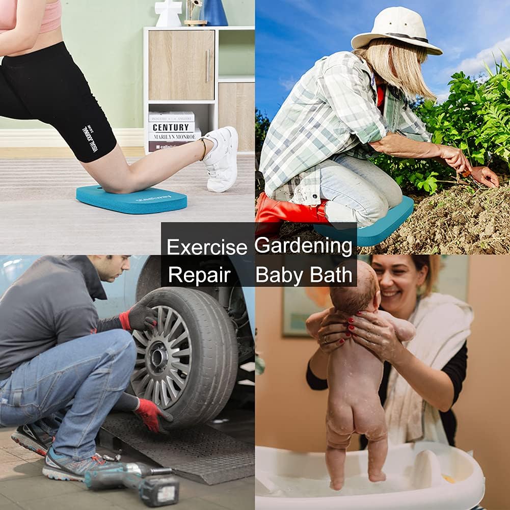 Extra Thick Kneeling Pads, Knee Pad Cushion for Yard Work, Gardening, Yoga, Exercise, Floor Kneeler for Baby Bath