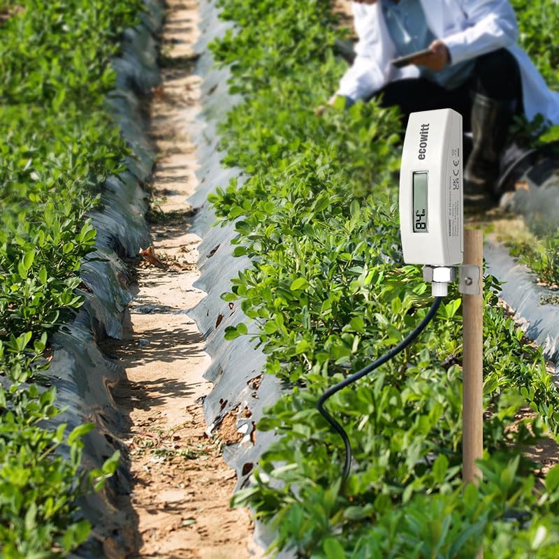 ECOWITT Soil Moisture Tester Kit, Includes GW1200 IoT Gateway and WH51L Soil Moisture Sensor with 1m/3.28ft Long Wire