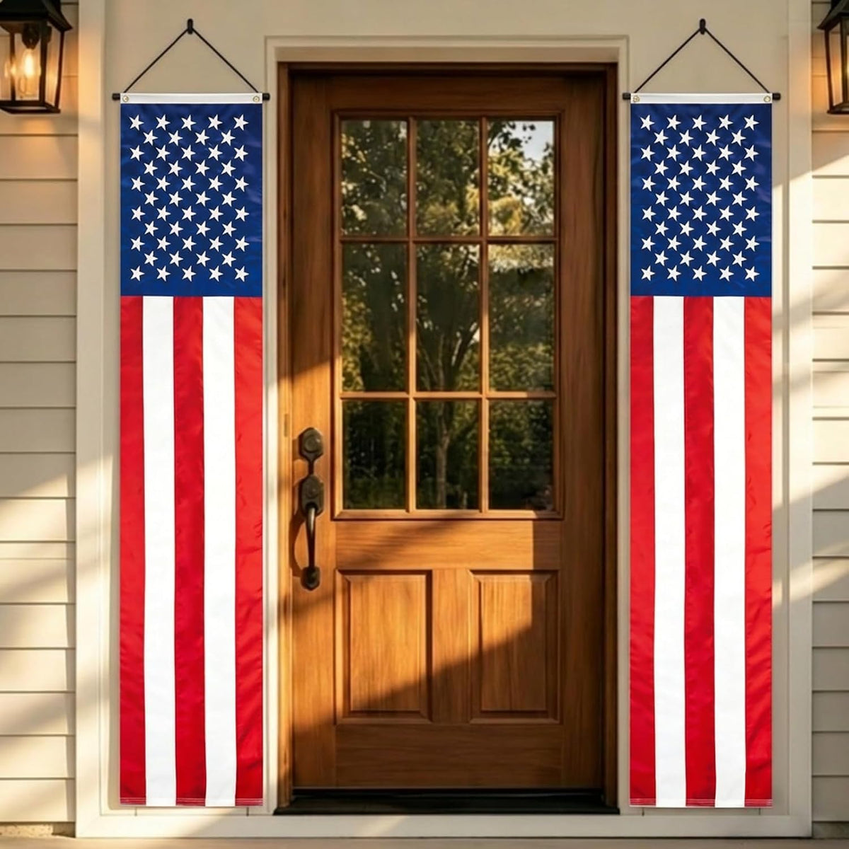 Newwiee 1 Pc 4 x 2 ft ft Halloween Flag Bunting Half Fan Hanging Pleated Flag Banner with 3 Grommets for Halloween Indoor Outdoor House Party Holiday Yard Decorations Props, Black Orange