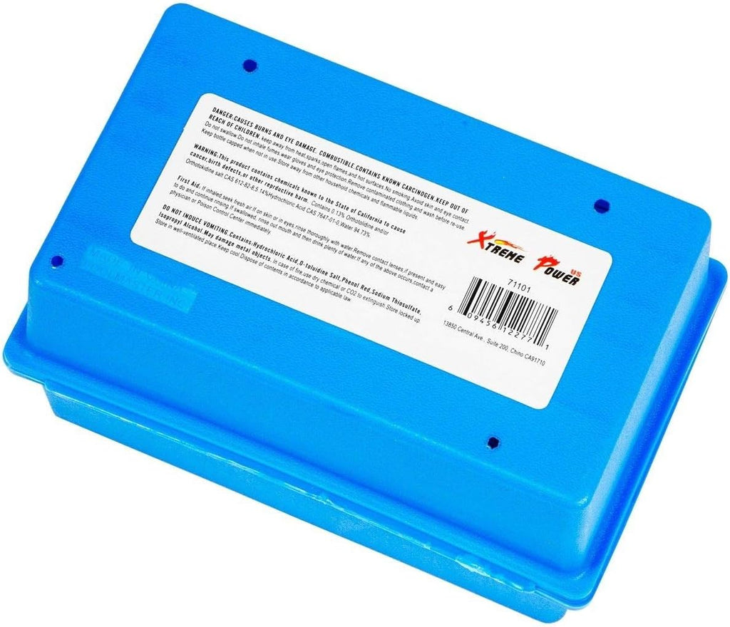 XtremepowerUS 5-Way Swimming Pool Test Kit pH, Chlorine, Bromine, Alkalinity Chemistry Testing with Case Spa, Inground