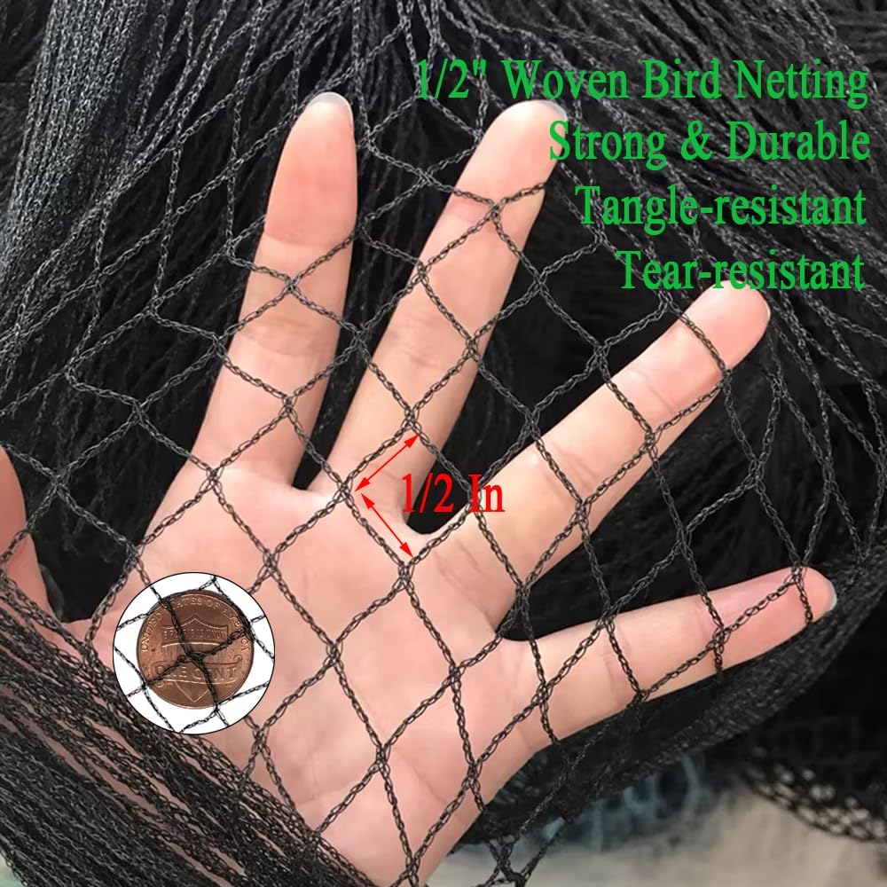Deer Fence Netting 7.5x100 FT, Heavy Duty Bird Netting for Garden | Strong Woven Netting for Garden Protection, Plants