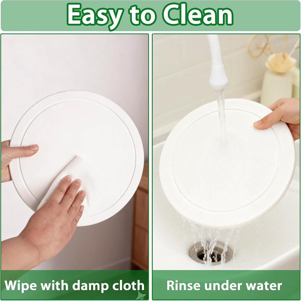 Diatomaceous Earth Plant Saucer, Round Pot Saucers, 2 Pcs 12 Inch | Instant Dry Plant Trays for Pots, Plant Drip Trays