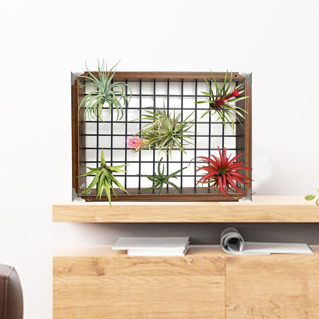Plant Hanger Indoor Outdoor, 16" Large Hanging Planters for Indoor Plants | Hanging Plant Holder Wood Metal Hanging