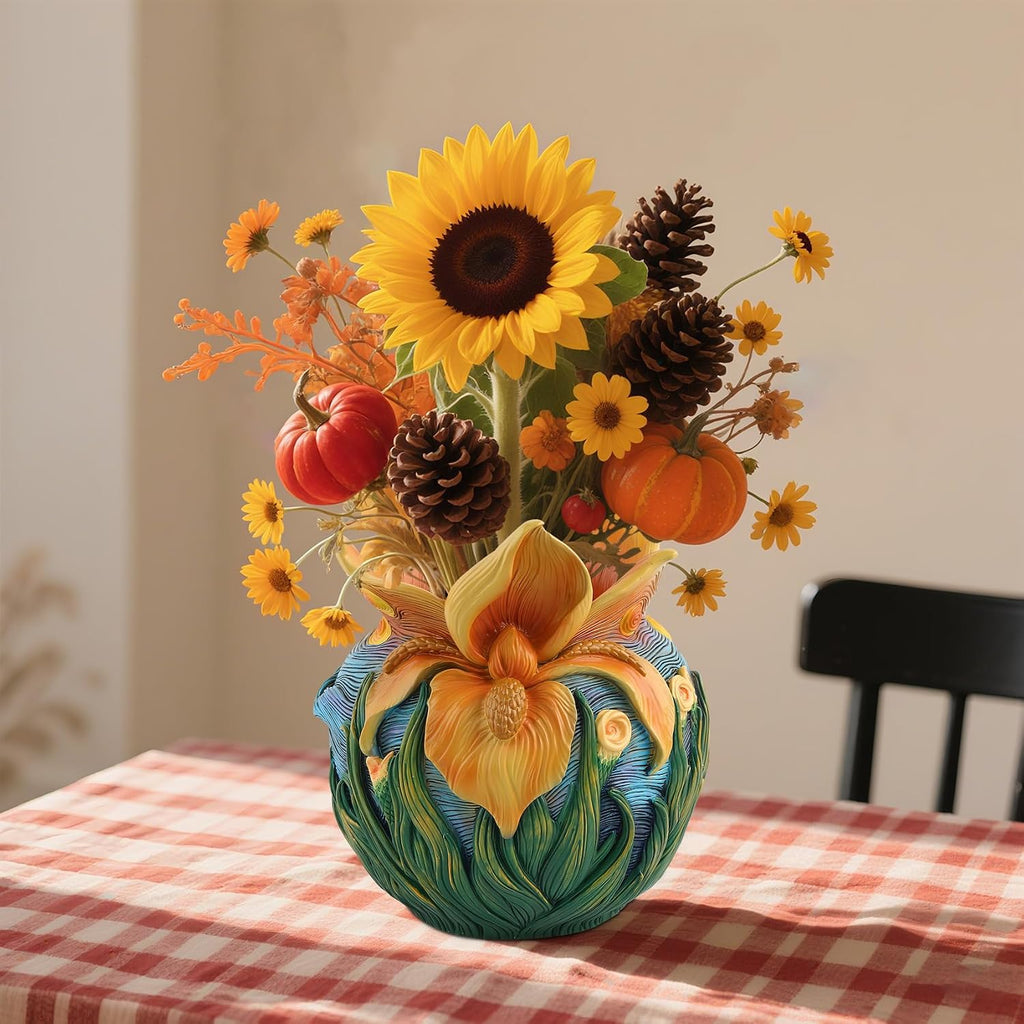 Starry Night Plant Pot - 6.8inch Unique Flower Pot | Decorative Planters for Indoor Plants with Drainage Hole, Fun