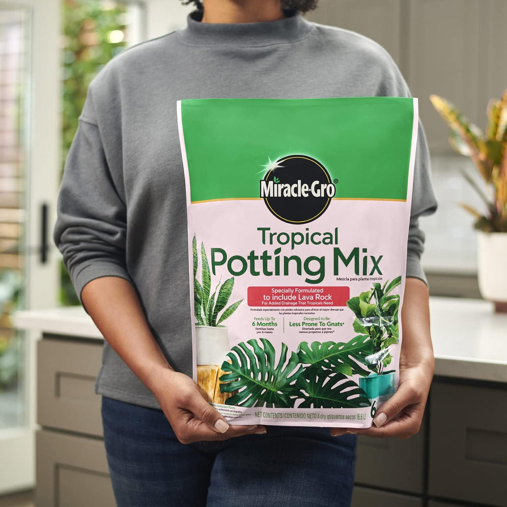 Gro Tropical Potting Mix, 6 qt. (2-Pack) | Growing Media for Tropical Plants Living in Indoor and Outdoor Containers
