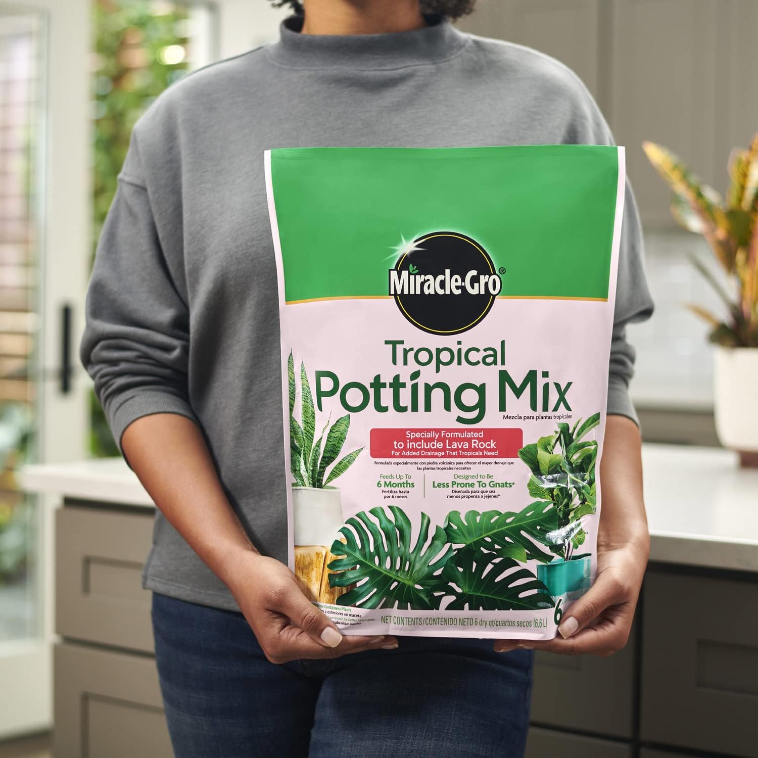 Gro Tropical Potting Mix, 6 qt. (2-Pack) | Growing Media for Tropical Plants Living in Indoor and Outdoor Containers