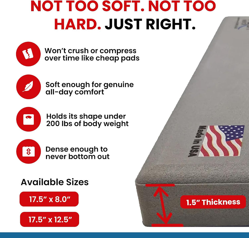 Aquamentor Kneeling Pad - Made in The USA - Firm, Durable and Thick Garden or Mechanics Foam Kneeling Pad, Great for