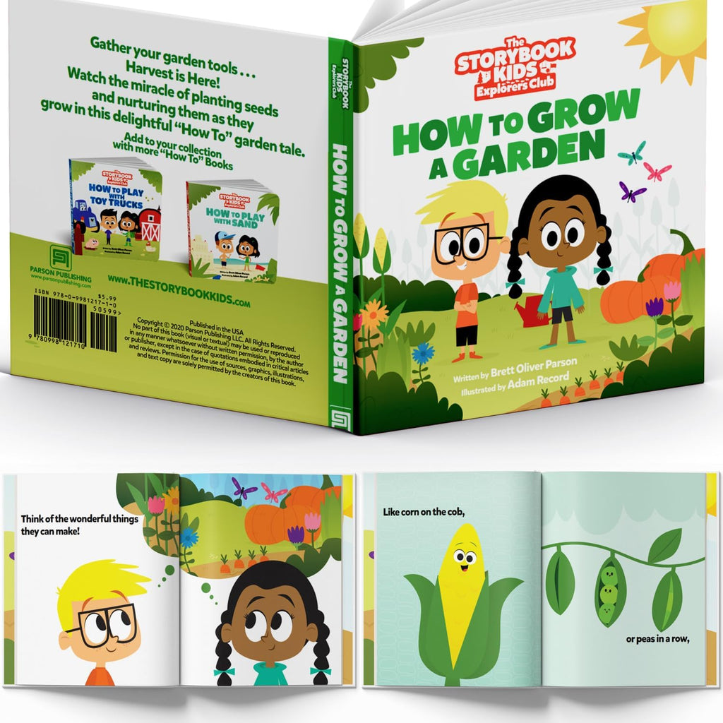 Kids Gardening Set – Toddler Gardening Kit Includes Watering Can for Kids, Shovel, Rake, Plant Stakes, Kids Gardening