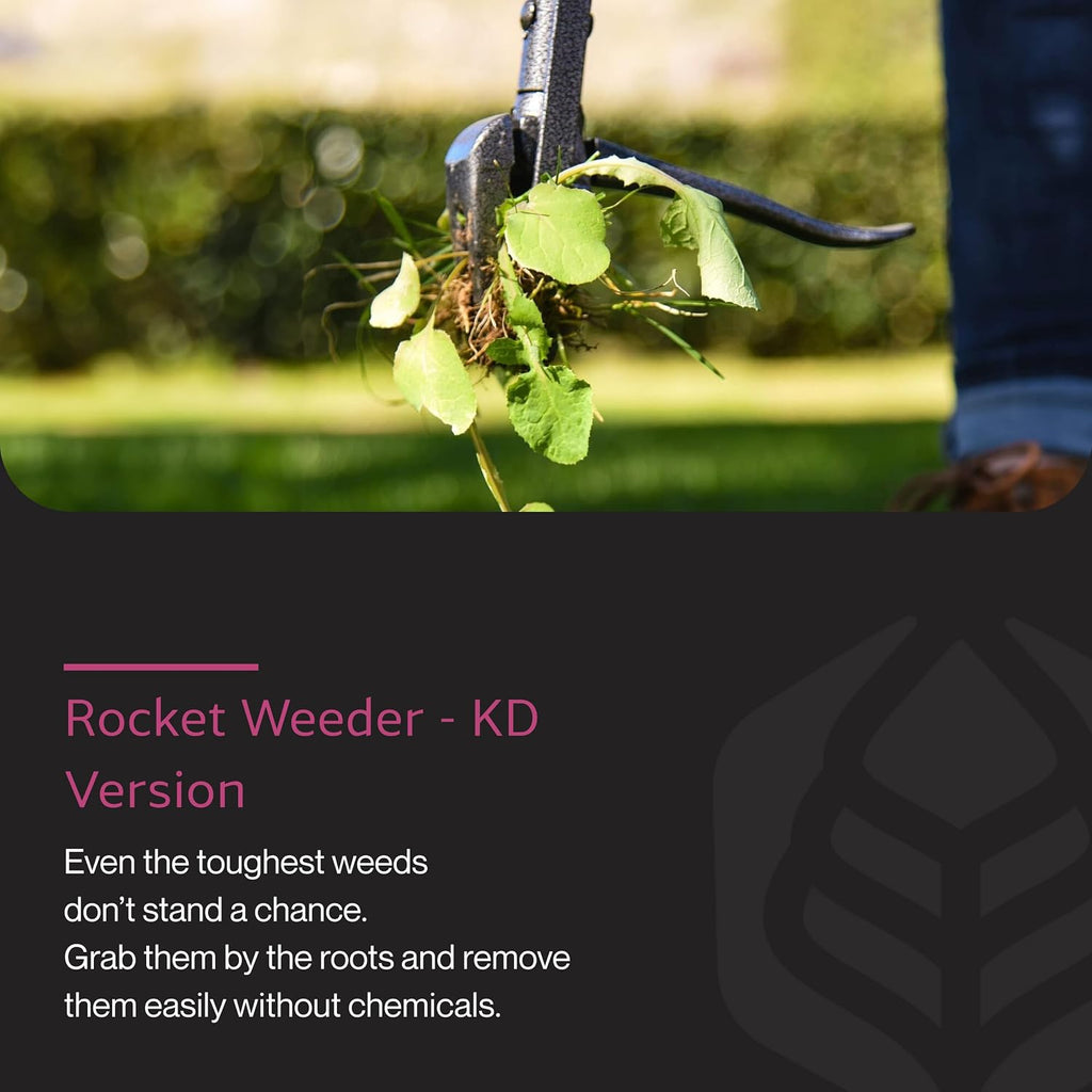 Yard Butler IRKT-1000KD Rocket Weeder - Stand-Up Weeder for Lawn Care - Ergonomic & Easy to Use - Power-Coated Steel