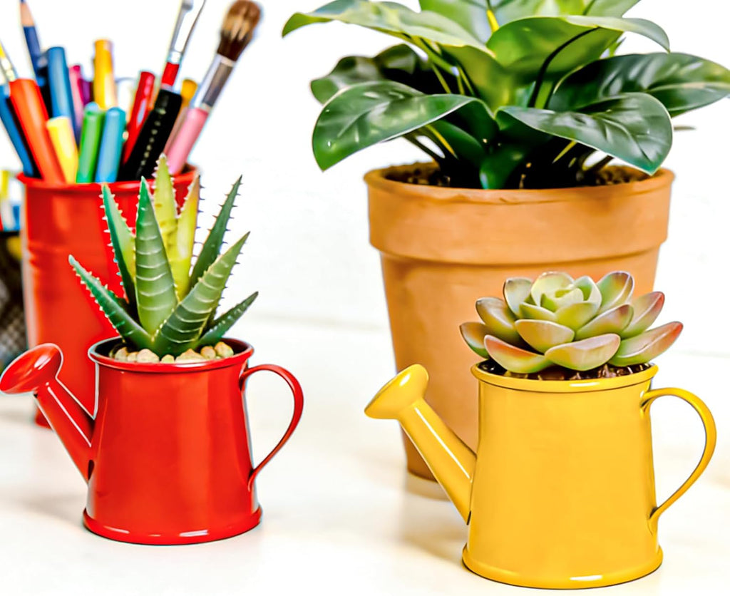 14 Pcs Mini Watering Can Miniature Color Watering Pot Garden Water Can Mini Kettle for House Crafts Party Favors