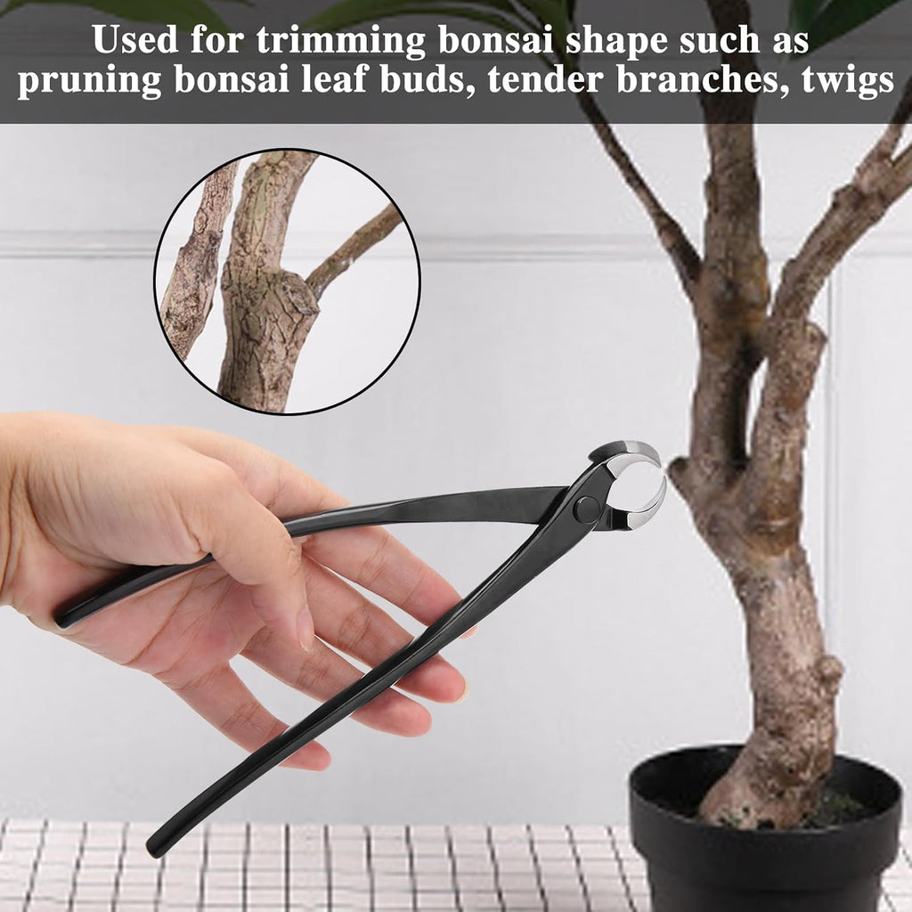 SPEEDWOX Bonsai Branch Tool Kit - Concave & Spherical Knob Cutters - Black, Modern Style - Ambidextrous, Stainless