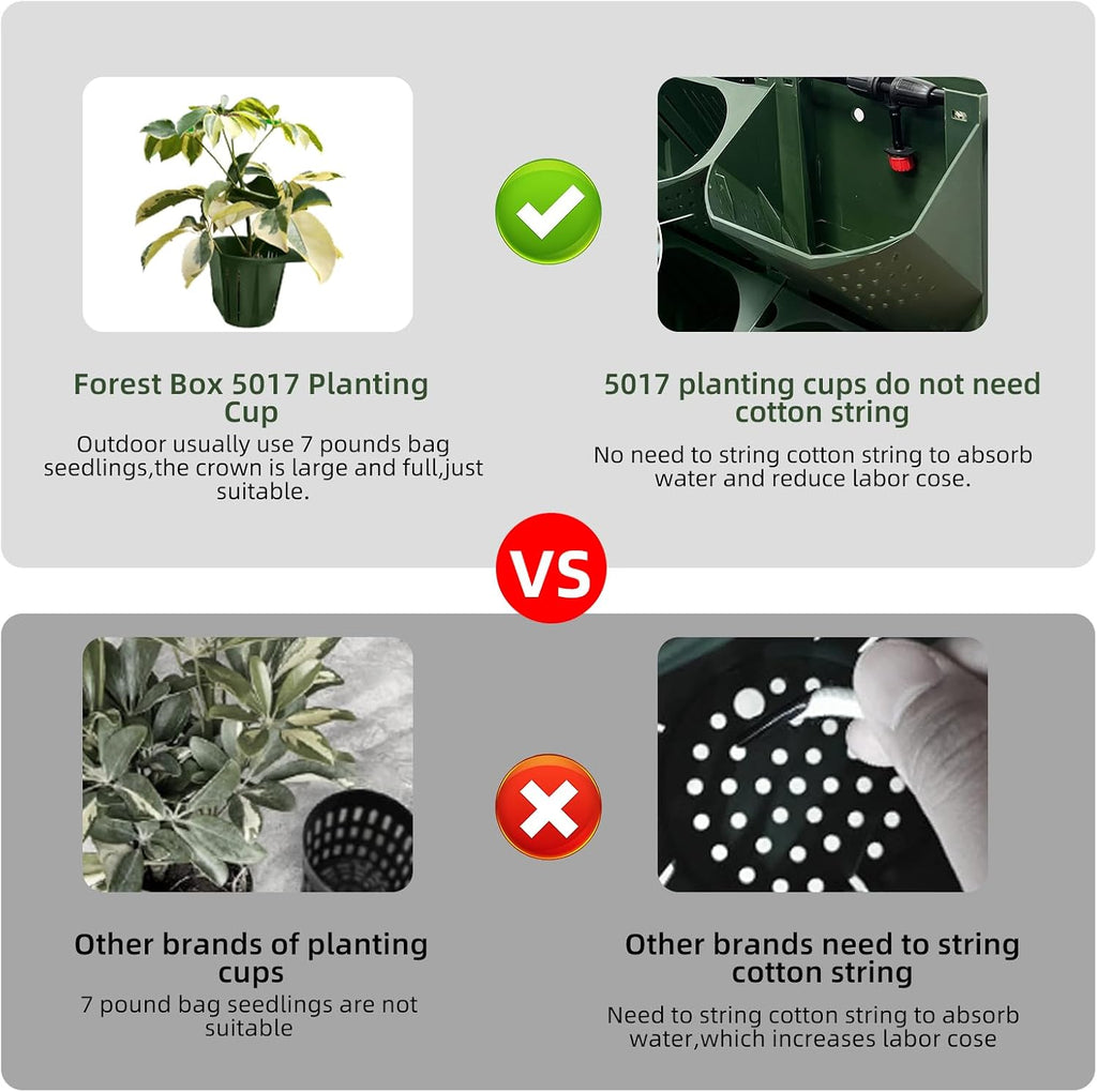 36 Pockets Self Watering Wall Mounted Vertical Planter, Wall Planter Indoor Vertical Living Green Plant Wall Easy