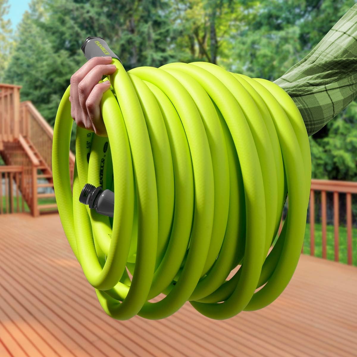 Flexzilla Garden Hose 3/4 in. x 100 ft., Lightweight All-Weather Water Hose, Durable and Flexible, Leak-Free Connections