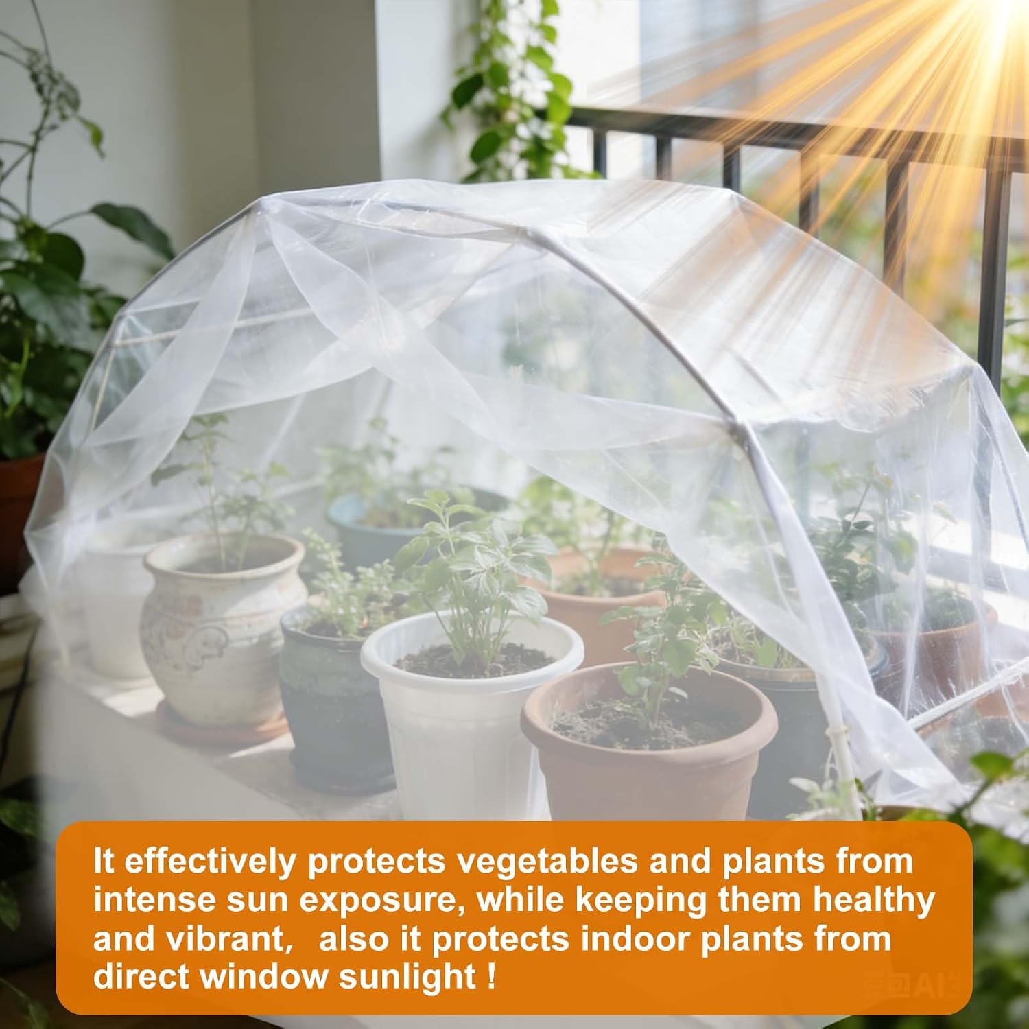 Plant Sun Protection Cloth, 10 x 36 Ft Non-Woven Garden Shade Cloth Cover White Refraction Sunshade Fabric Blanket