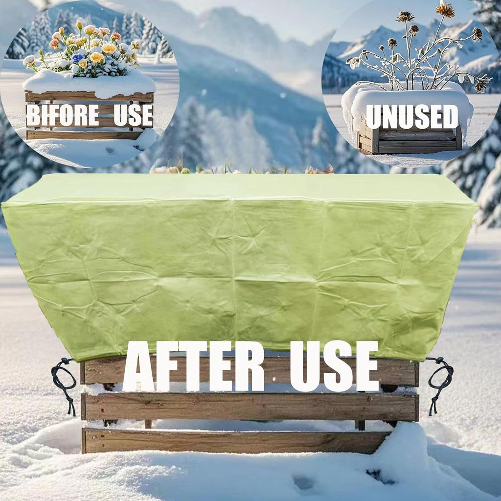 EJW Planter Cover, Plant Covers Freeze Protection,4 Pack 59"*17.7"x15.7" Planter Covers for Winter, Frost Cloths for
