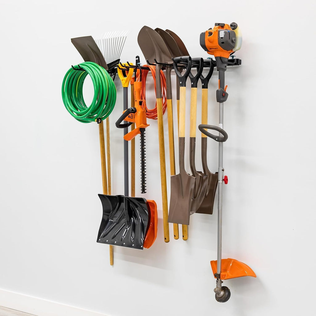 StoreYourBoard Tool Storage Rack – Heavy Duty Garage Tool Organizer Wall Mount for Garden Tools, Rakes, Shovels, Garage