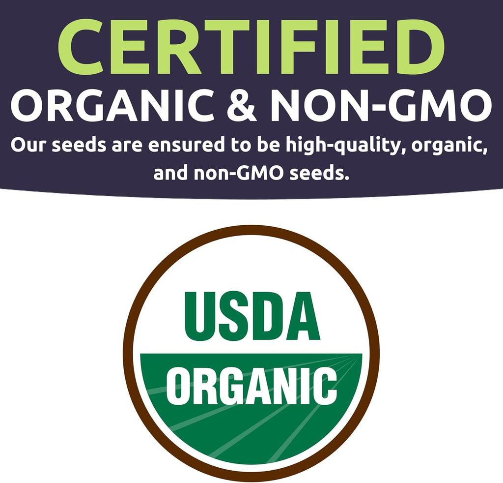 Organic Seeds Ultimate Variety Pack - 60 Individual Packs - 2026 Season - Genovese Basil, Nantes Carrot, Roquette