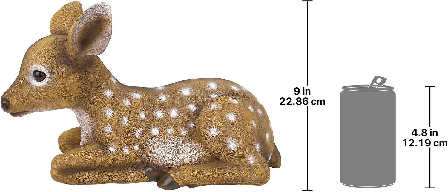 Design Toscano Darby, the Forest Fawn Baby Deer Statue