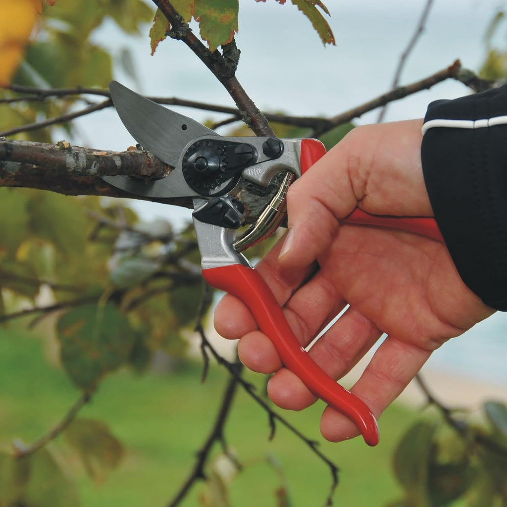 Felco F8 Pruning Shears – 8.3" Swiss-Made Garden Clippers with 1" Cutting Capacity for Ergonomic Comfort | Hand Pruners