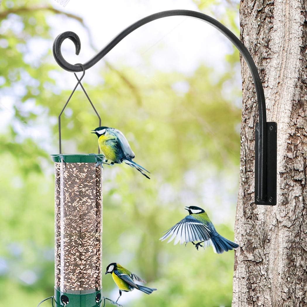AJART Hanging Plant Hanger Outdoor: 22-Inch Bird Feeder Wall Hooks | Heavy-Duty hanging basket hook,100 Lbs Capacity
