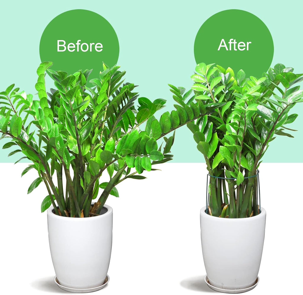 LEOBRO Plant Support Plant Stakes, 12pcs Peony Cages and Supports, Metal Garden Stakes Plant Supports, Plant Support