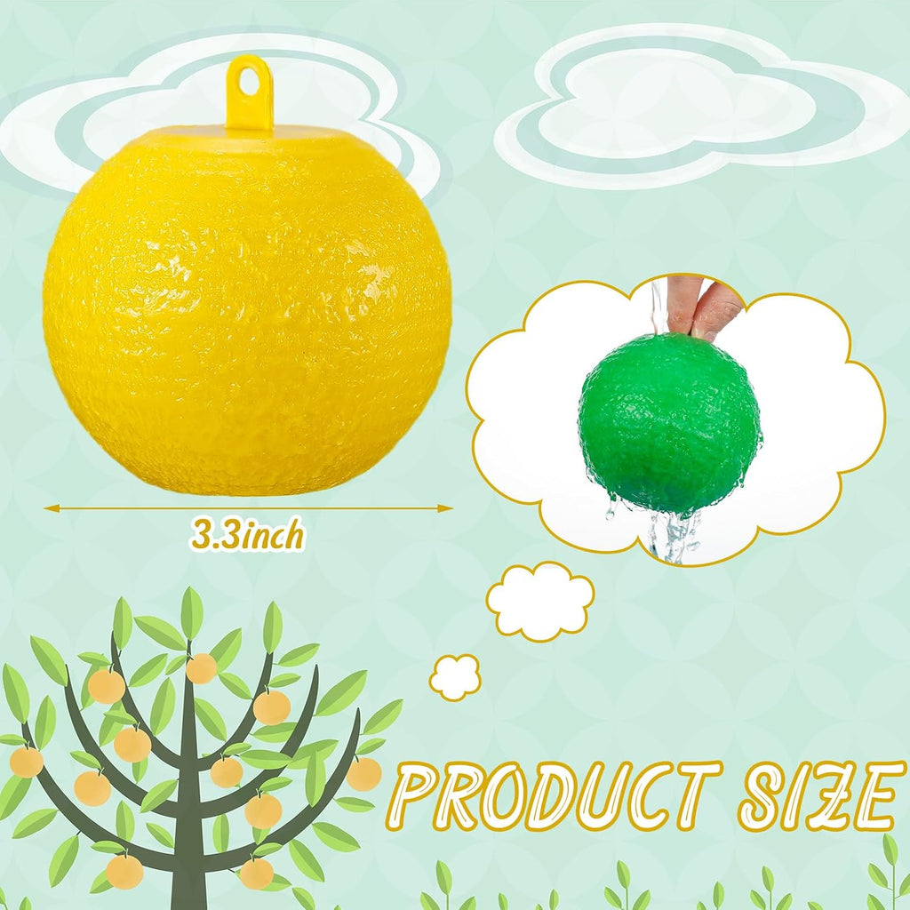 Qualirey 20 Pcs Sticky Fruit Fly Trap Ball Adhesive Fly Catching Ball Sticky Glue Fly Gnat Wasp Hornet Mosquito Bugs