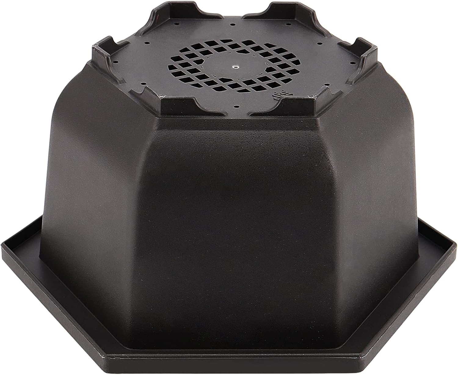 5 Pack Bonsai Pots, Hexagon Built in Mesh Plastic Bonsai Training Pots with Trays, Plant Flower Tree Growing Bonsai