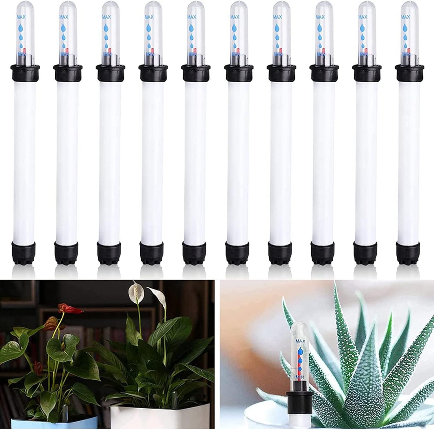 Pack of 30 Soil Moisture Meter, 20 cm Plant Water Level Indicator, Water Level Indicator, Soil Moisture Meter, Sensor