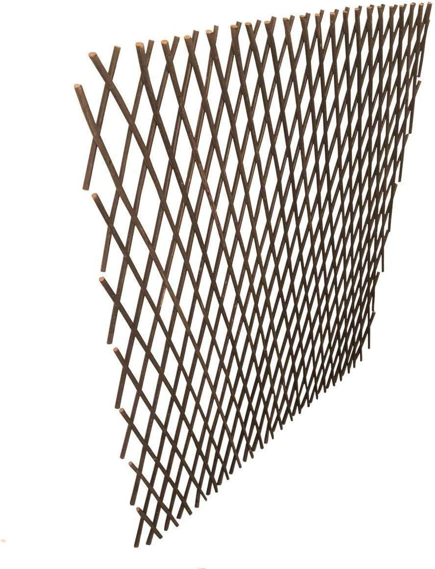 GLANT Lattice Fence Willow Expandable Plant Climbing Lattices Trellis Fence,Open Screen Fencing,Willow (1)