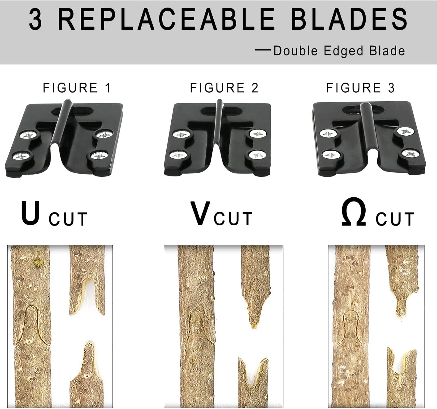Upgrage Garden Grafting Tools, 2 in 1 Garden Pruning Tools Including Grafting Knife, Pruning Shears, Replacement Blades