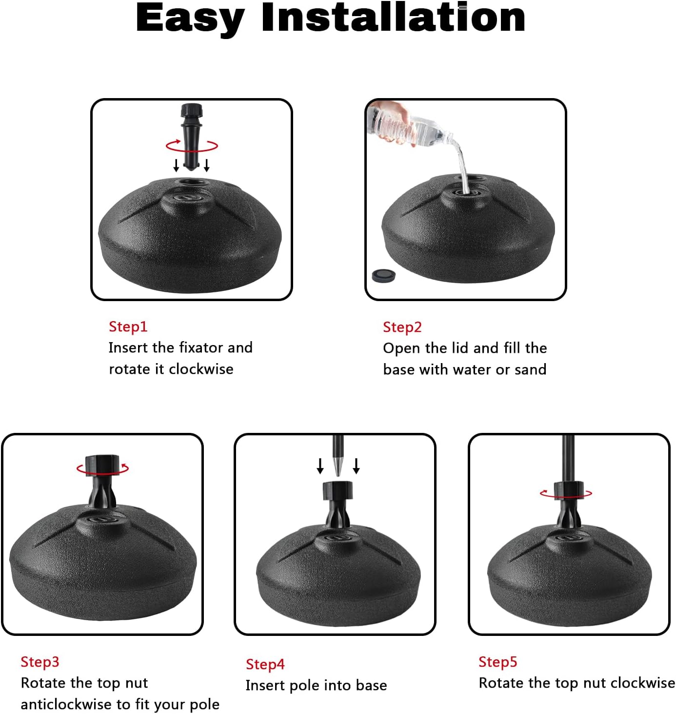 Flag Base Stand Indoor Outdoor, Feather Swooper Flag Base Stand, Flag Poles Floor Holder Stand